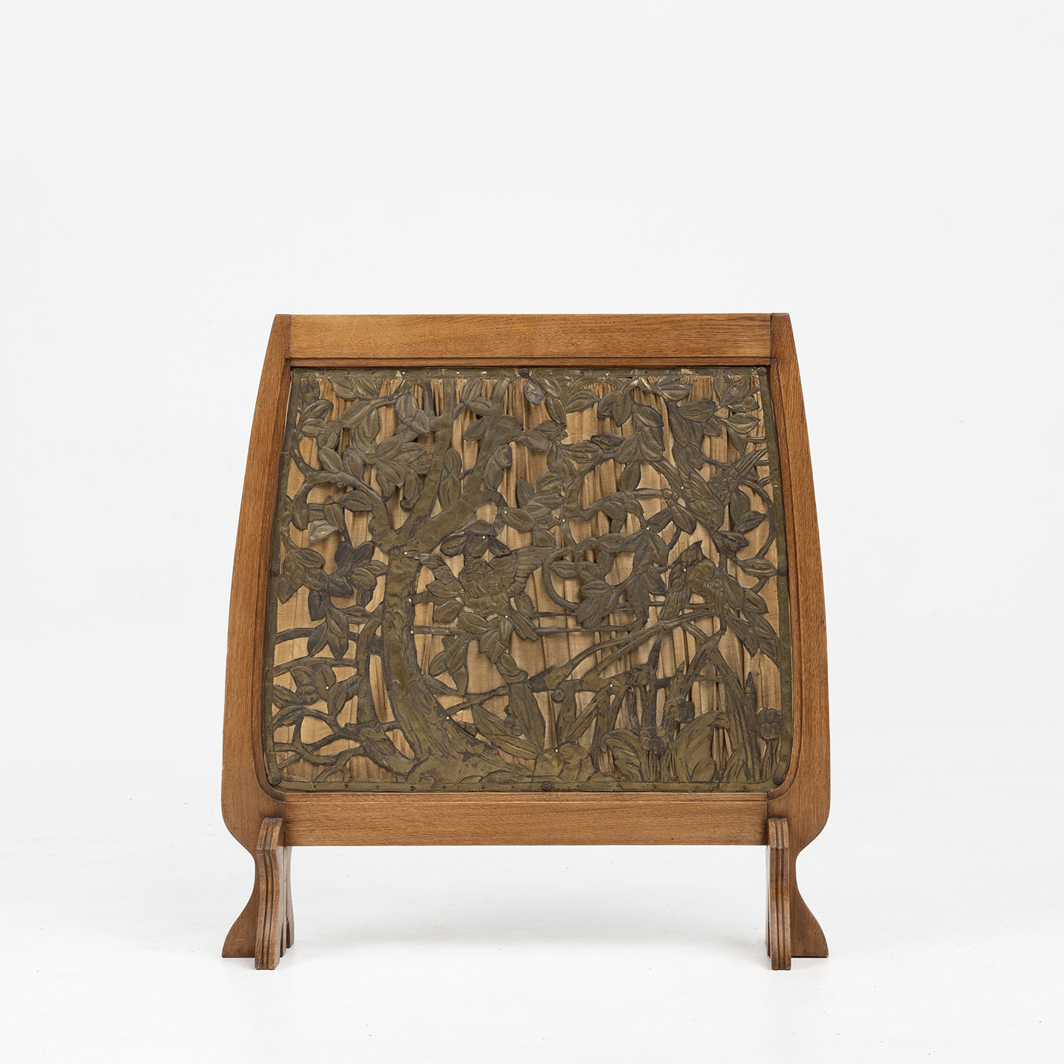 Rare Art Nouveau fireplace screen, France ca. 1910thumbnail